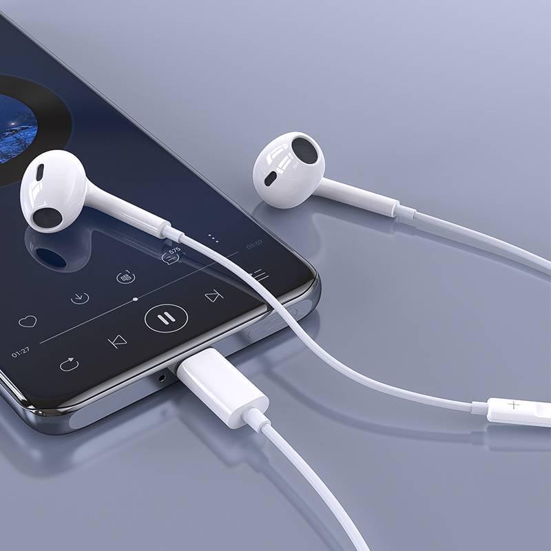 PISEN Typ-C Digitale Kabel-Kopfhörer, 1,2 m Kabel, Semi-In-Ear-Design, mit integrierter Steuerung für Musik und Anrufe