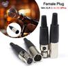 3/4/5/6-Pin Mini-XLR Buchse / Stecker für Kabelverlötung für Mikrofonverlötung Gerade Kleine XLR Buchse Stecker