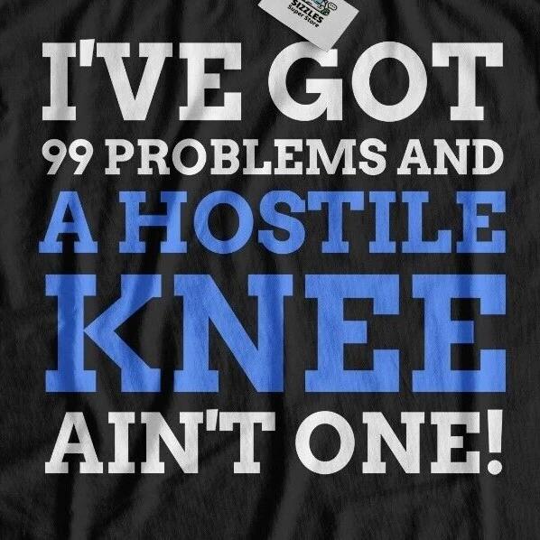 Arthroplasty Funny False Knee Surgery T-Shirt Arthritis Gifts Osteoarthritis Tee 2XL