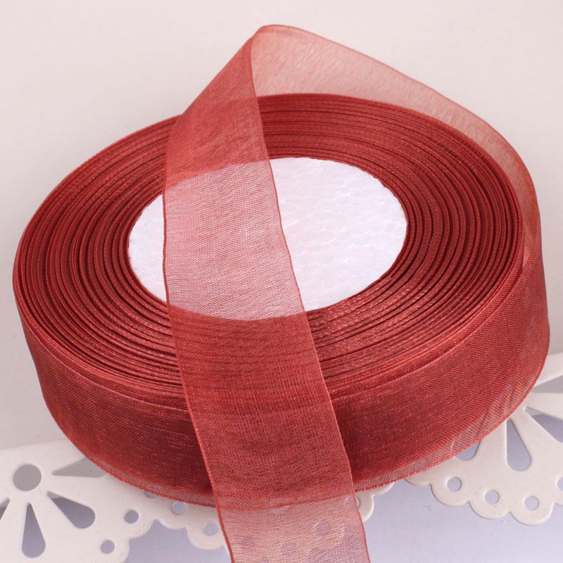 2cm Transparent Gauze Ribbon for Gift Boxes, Cake Decorations, Headbands, and Dance Streamers