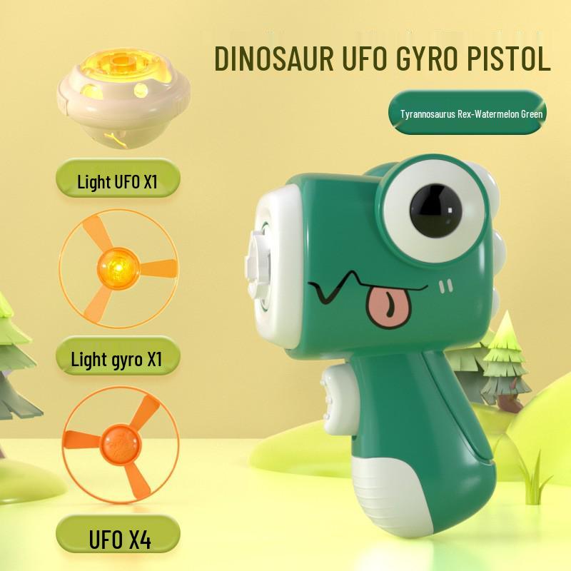 Cross-Border Luminous Octopus Spinning Top Bamboo Dragonfly Flying Saucer Interactive Battle Educational Toy