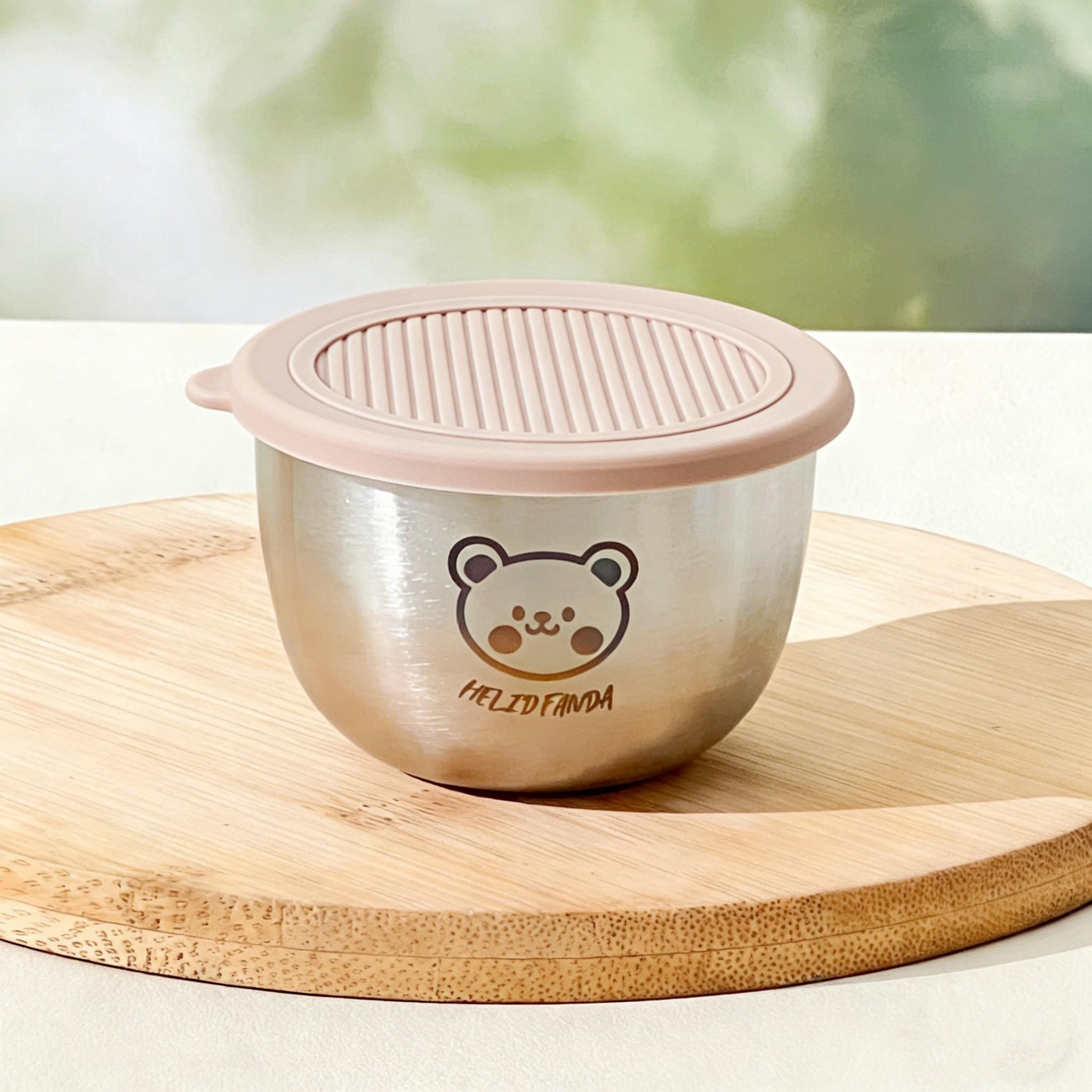 304 Stainless Steel Sauce Dish With Lid Picnic Portable Sealed Dipping Sauce Bowl Reusable Salad Tomato Condiment Container
