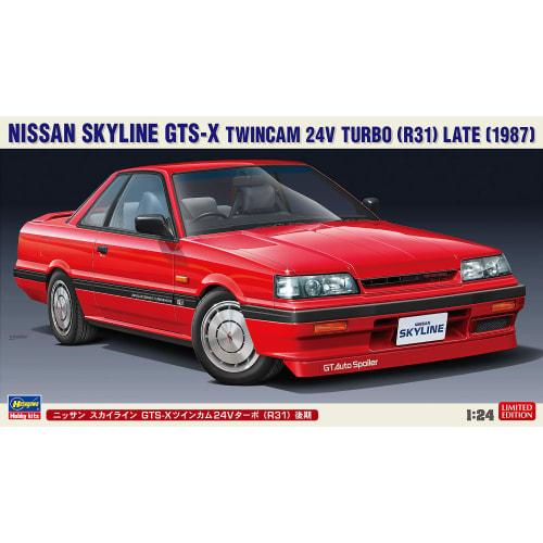 Hasegawa 1/24 Nissan Skyline GTS-X Twin Cam 24V Turbo (R31) Late Model Plastic Model Kit 20448