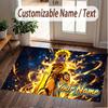 Custom Name Crystal Velvet Rug,Naruto Comfortable Anti Slip Floor Mat For Room Decoration