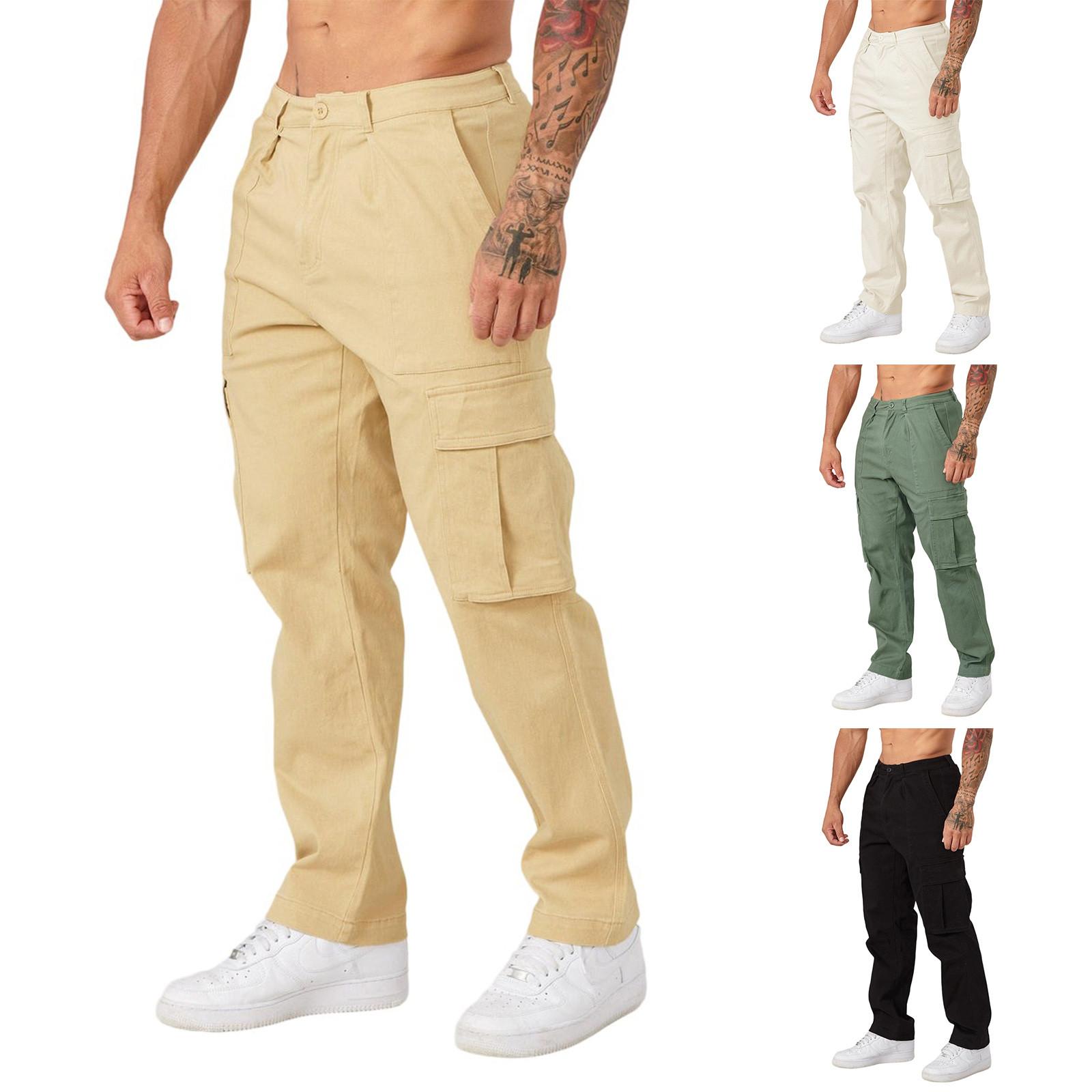 

Чоловічі спортивні повсякденні штани для бігу Легкі робочі штани для походів XL хакі