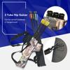 Archery Quiver for Arrows Adjustable Belt 3 Arrow Tube Quiver for Compound Recurve Bow Practice