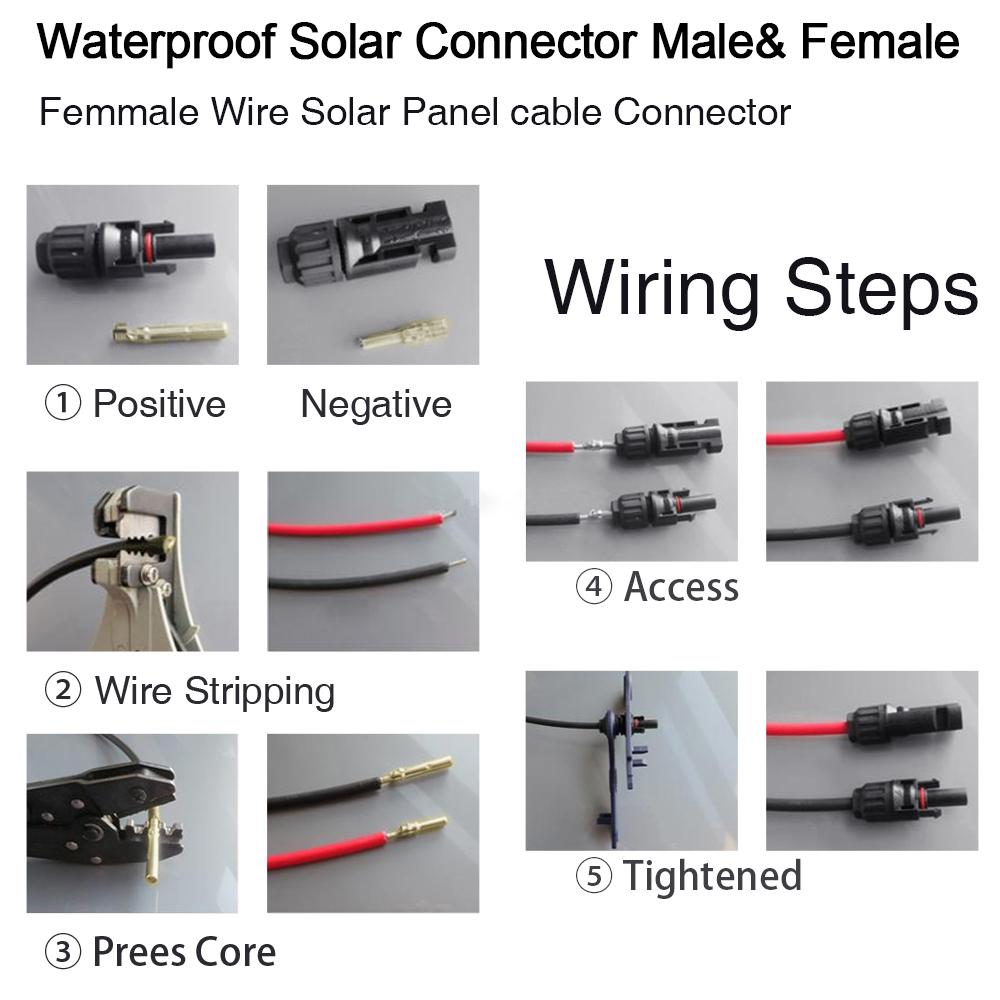 Free shipping 10/20/50 Pairs Solar Connector 1000V30A Solar Panel Branch  PV  Connectors Connect Tool Crimping pliers