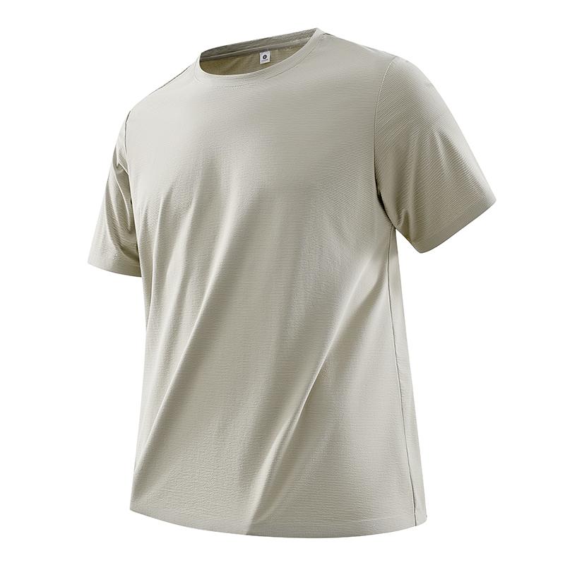 

Outdoor Quick-drying T-shirt Men s Short-sleeved Stretch Half-sleeved Sports T-shirt 3XL хакі