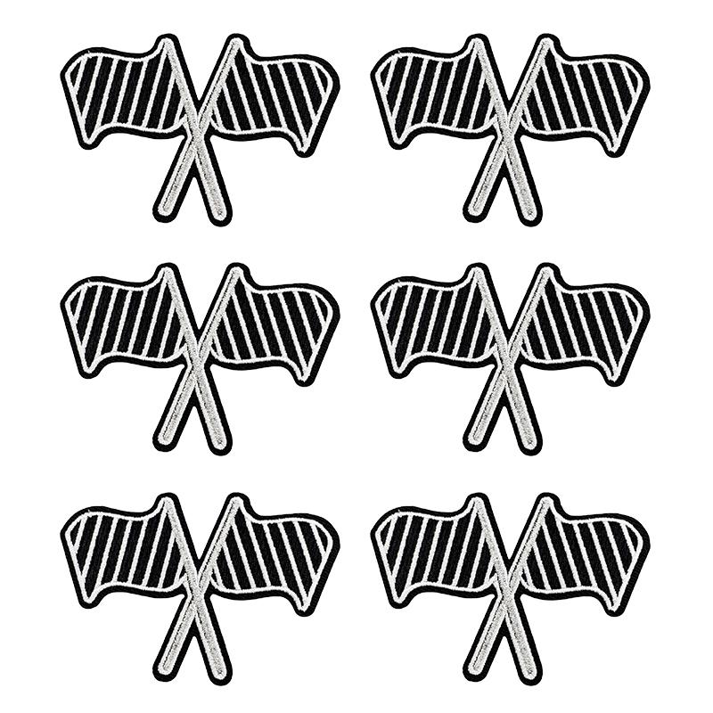 10pcs /Lots Western Cowboys Embroidered Patches Letter Patch Iron On Patches For Clothing Thermoadhesive Patches Jackets Hats Diy 