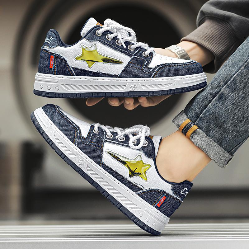 Low-top Board Shoes Hong Kong Style Retro Casual Trend Sports Shoes Personalized Student Shoes Four Seasons