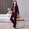 Women's 2026 Spring/Autumn Casual Cardigan & Hoodie Two-Piece Sportswear Set