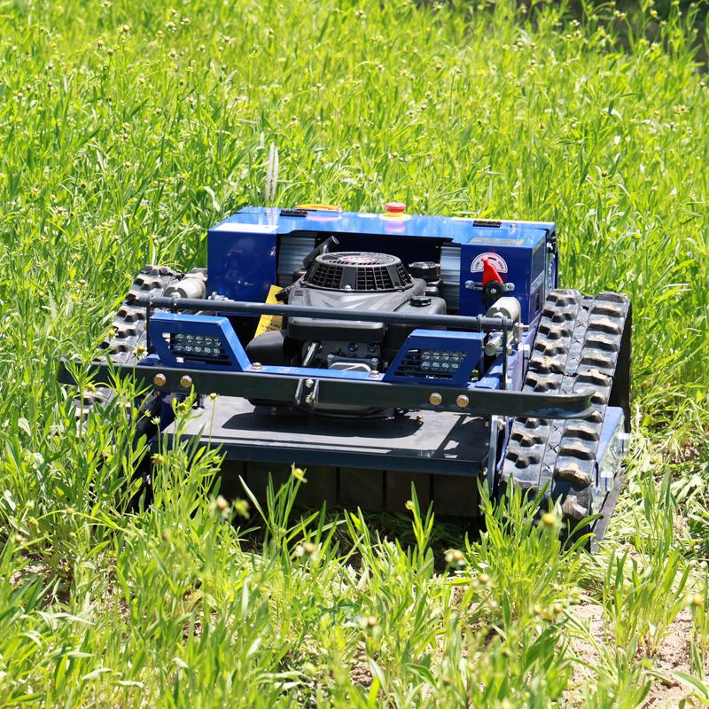 European Spot Tracked Remote Control Mower All Terrain for Hillsides Orchards River Embankments Gas-powered Lawn Mower