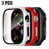 3 Pack Tempered Glass Cover for Apple Watch Screen Protector Case 9 8 7 6 5 4 3 SE 40MM 41mm 46mm 45mm 10 42mm 38mm Accessories 7