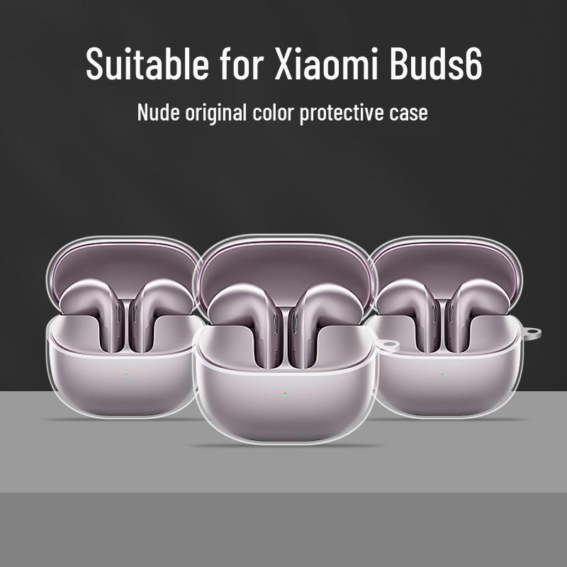 Clear Protective Case for Xiaomi Buds 6: Earbud Cover and Shell for Bluetooth Earphones
