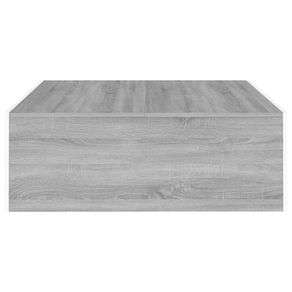  Coffee Table, Grey Sonoma Oak, 100x100x35 Cm