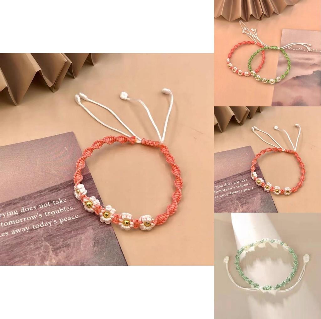 Bohemian Handcrafted Daisy Bracelet Romantic Gift For Couples And Friends