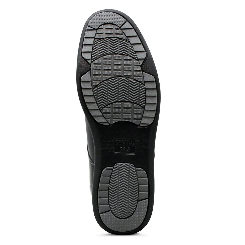Waterproof Casual Shoes Business Sneakers Walking Lightweight Sole Plain Toe Lace Up Outer Feather Shoes Oxford Edm456 [Edwin] Men's Black/Black