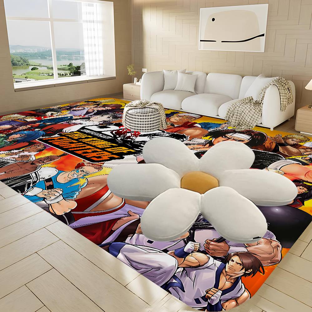 Game The King Of Fighters Hallway Carpet Non-Slip Laundry Room Mat Laundry Decor Balcony Child Living Room Bedside Area Rugs