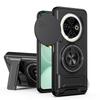 KEYSION Magnetic Phone Case for TECNO Spark 30C 4G Slide Camera Protection Upright Kickstand Shockproof Back Cover for Spark 30C