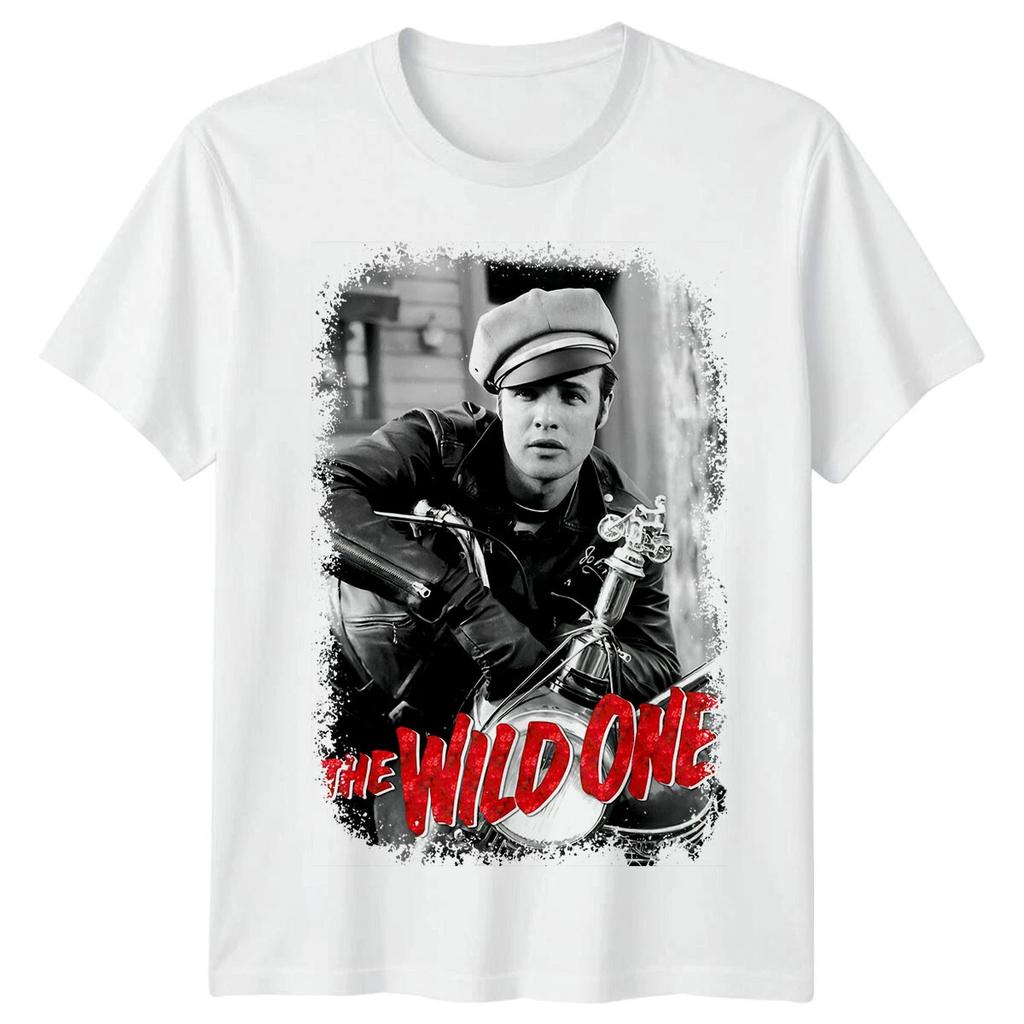 The Wild One TShirt Unisex Summer Classic S Biker Rebel Movie Marlon Brando Retro Graphic Short Sleeve Streetwear Fan Tee