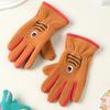 Add Fleece In Autumn and Winter Olympic Fleece Primary School Students Cycling Skin Friendly Outdoor Warm and Cold Proof Cute Gloves