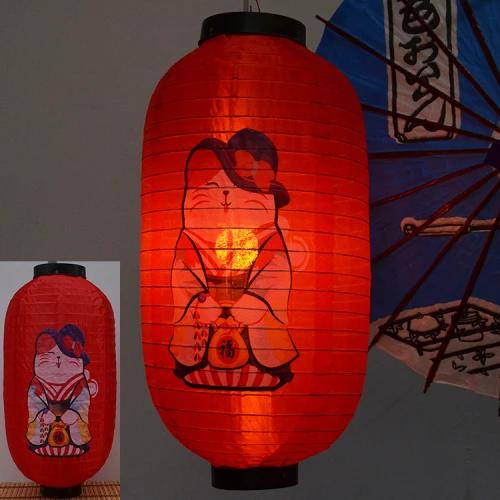 Japanese-style Lucky Cat Waterproof Lanterns Sake Izakaya Sushi Lamian Noodles Cuisine Restaurant Advertising Holiday Decorative