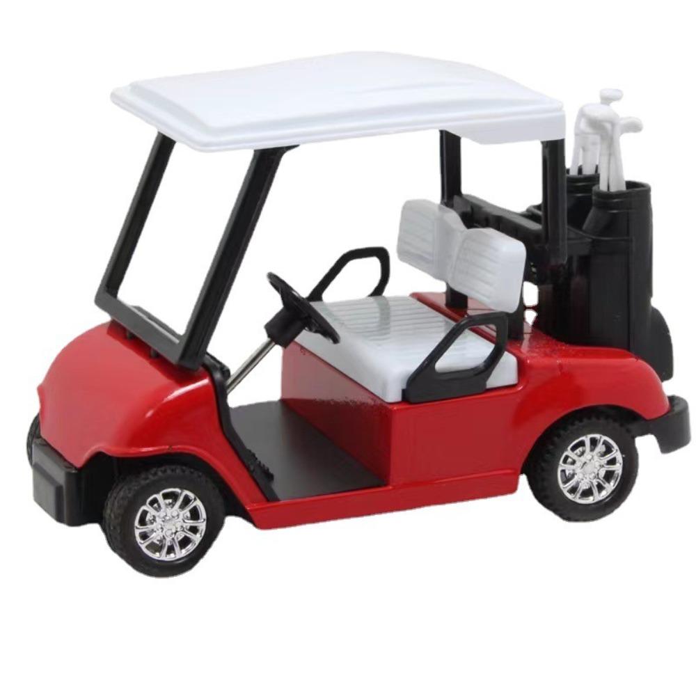 Pull-Back Golf Cart Model Simulation Golf Cart Vehicles Toy Miniature Golf Cart  Children Gift
