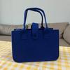 Solid Color Felt Handbag: Large Capacity Commuter and Student Bag
