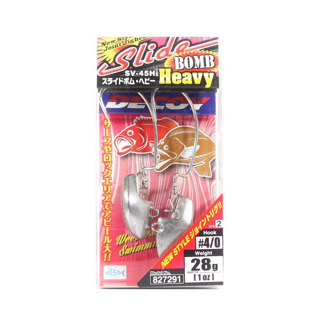 Decoy SV-45H Jig Head Slide Bomb Heavy Hook Size 4/0 , 28 Grams (7291)