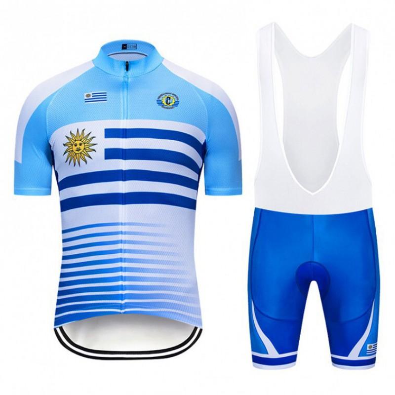 Mens Cycling Jersey Bib Shorts Set Road Bike Performance Wear Breathable Quick-Dry Compression Fit