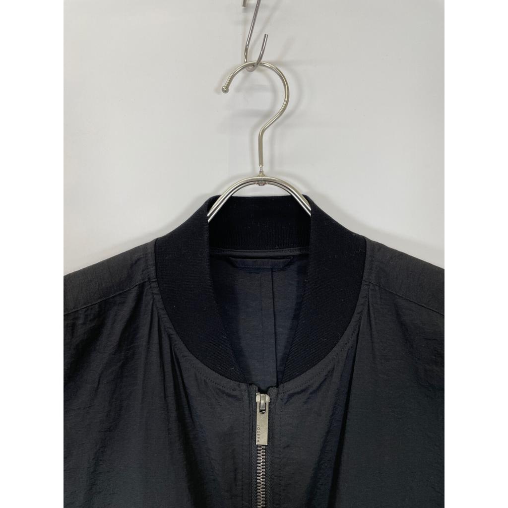JOSEPH Black cotton nylon bomber jacket blouson Jacket 48 blackUsed