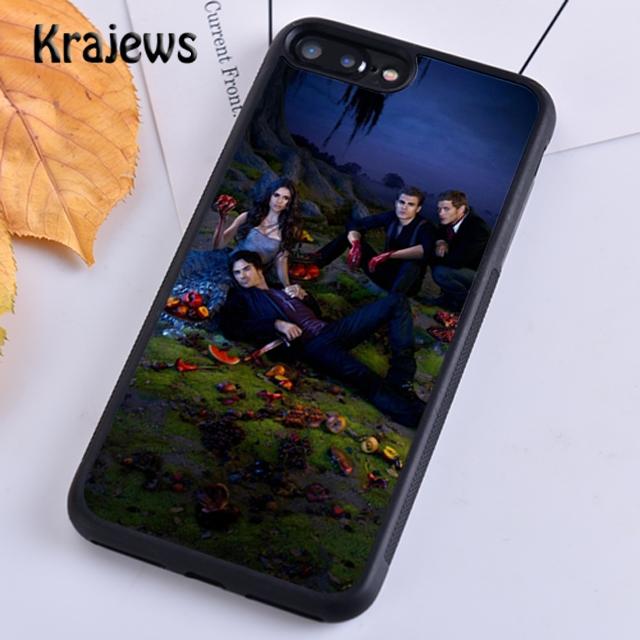 Krajews The Vampire Diaries Phone Case Cover For iPhone 17 Air 16 15 14 Plus 11 12 13 Pro Max Coque Shell Fundas