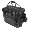 DRESS Stealth Black Fishing Tackle Bag with Mesh EVA Rod Fishing Tackle Fishing Tackle Emergency Preparedness Storage Container Pocket, Approx. 34L,