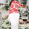 2pcs Cartoon Santa Claus Wine Bottle Cover Knitted Christmas Bottle Cover  New Year Decor