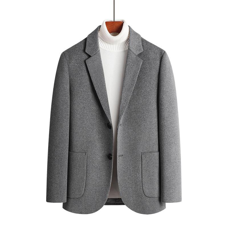 Casual Suit Autumn and Winter Woolen Suit Men's Korean Version Slim Wool Small Suit Men's Woolen Jacket Top
