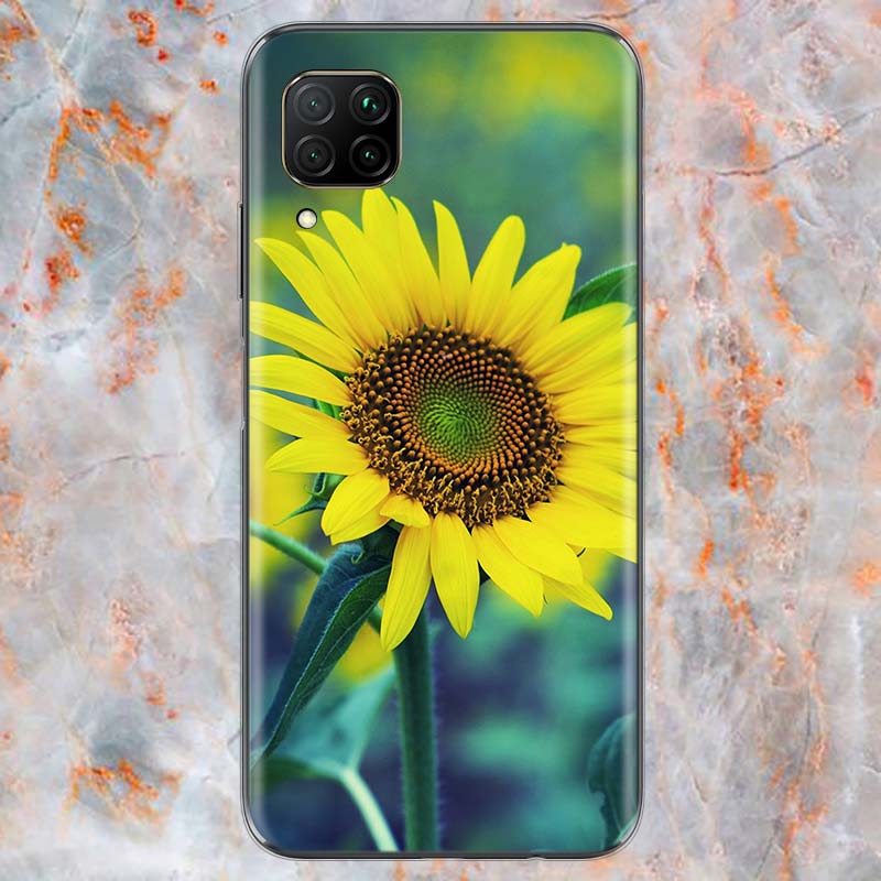 Sommer Gänseblümchen Sonnenblume Für Huawei Mate 40 30 20 20X 10 RS P Smart 2021 2020 Z S Pro Plus Lite 2019 Handyhülle Schale