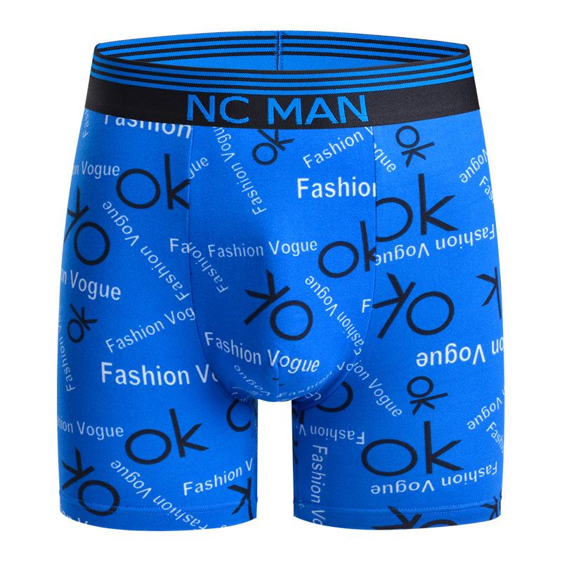 

Принтованные Удобные Дышащие Мужские Спортивные БрифыМальчиковые Удлиненные БрифыСпортивные Брифы с Защитой от Истирания 3XL небесно-голубой