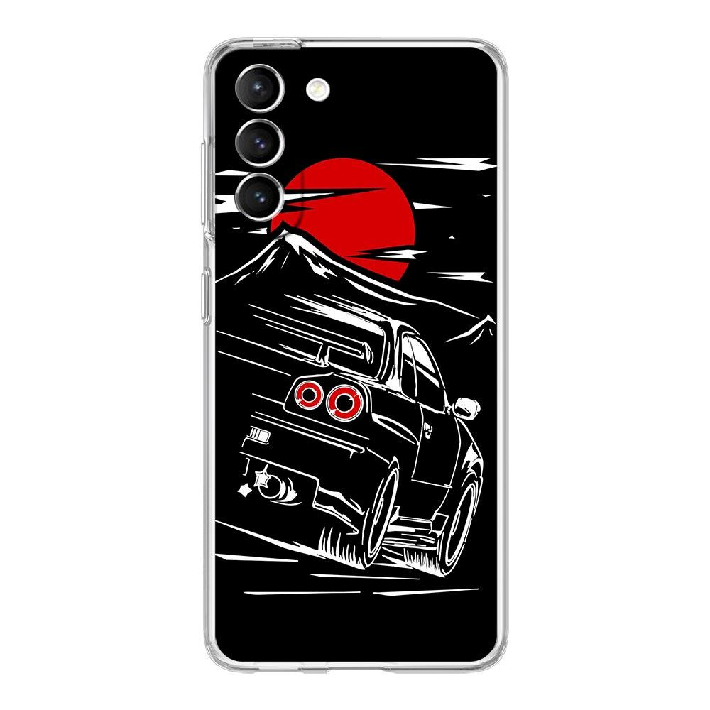 Japan JDM Sportwagen Männliche Männer Handyhülle für Samsung Galaxy S22 5G S20 Ultra S21 FE 5G S10E S9 S8 S10 Plus Note 10 Klare Abdeckung