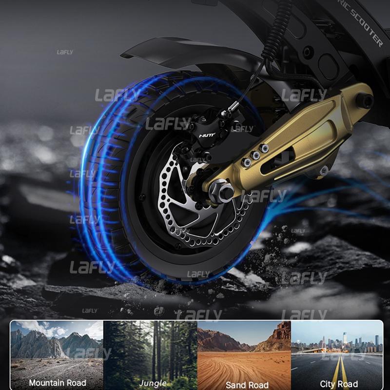 OOTD S30 Elektroroller Faltbar 1200W * 2 52V 23.4Ah 10*2.75 Zoll Reifen folk e-Scooter 65 km/h Unterstützt Hydraulische Droke APP