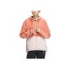 Adidas Loose Fit Color Block Fleece Zip-Up Hoodie Jacket Women Jackets Orange IK9864