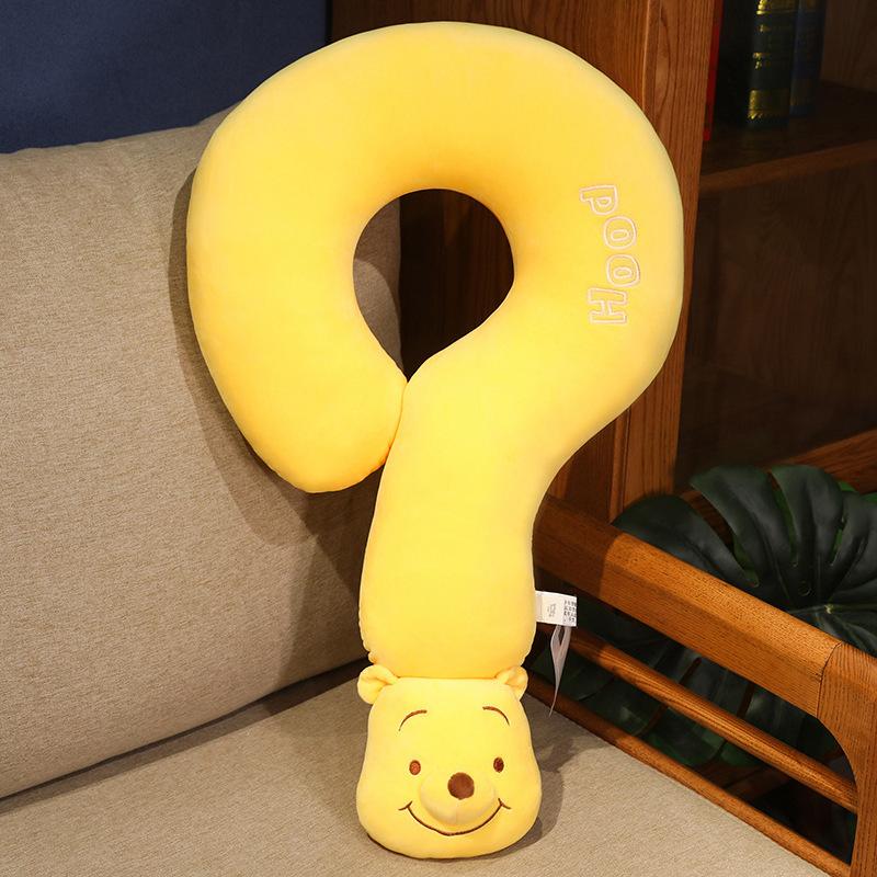 Creative Question Mark Neck Pillow Car Ice Silk Multifunctional Pillow Office Lunch Break Neck Care Holiday Gift for Women
