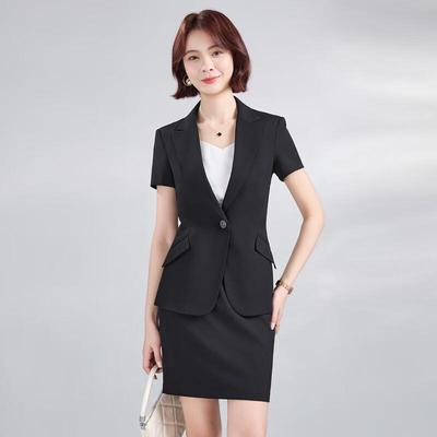 Women's Short Sleeve Professional Suit Set