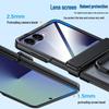 Pouzdro Samsung Z Flip7 s magnetickým kroužkem na pantu a integrovanou ochranou obrazovky