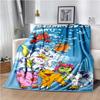 Di-gimon Cartoon Anime Throws Blanket Kids Super Soft Cute Blankt for Travel Couch Picnic Sofa Bed Flannel Blanket Birthday Gift