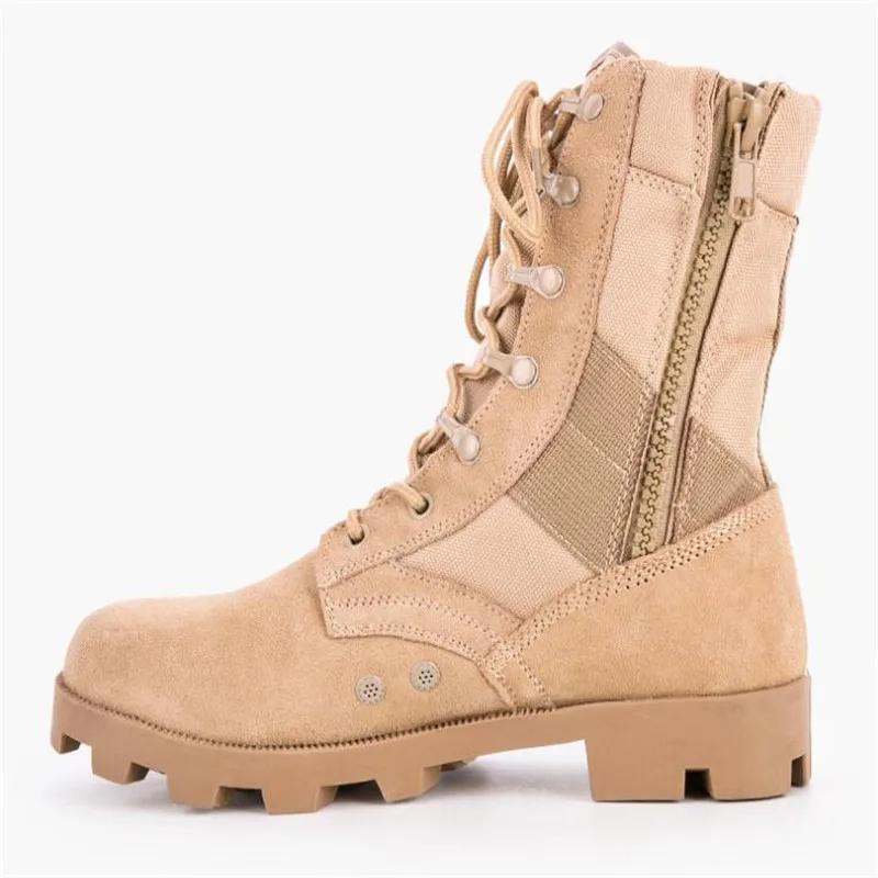 size 37 48 Men's Outdoor High Top Army Combat Boots Shoes Men Military Tactical Desert Boots  camouflage combat boots