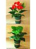 Outdoor Artificial Azalea Bonsai Set - Small Potted Plant for Flower Bed or Corridor Display