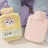 Cute Hot Water Bottle Bag 750ML Cartoon Plush Rabbit Shape Hand Warmer Heat Pack Warm Belly Instant Hot Pack Hand Warm Bag