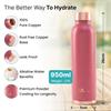 Copper Water Bottle 950 ml | 99% Copper with Anti Oxidant Prosperities | Provides Health Benefits | Pure Tamba | Maroon