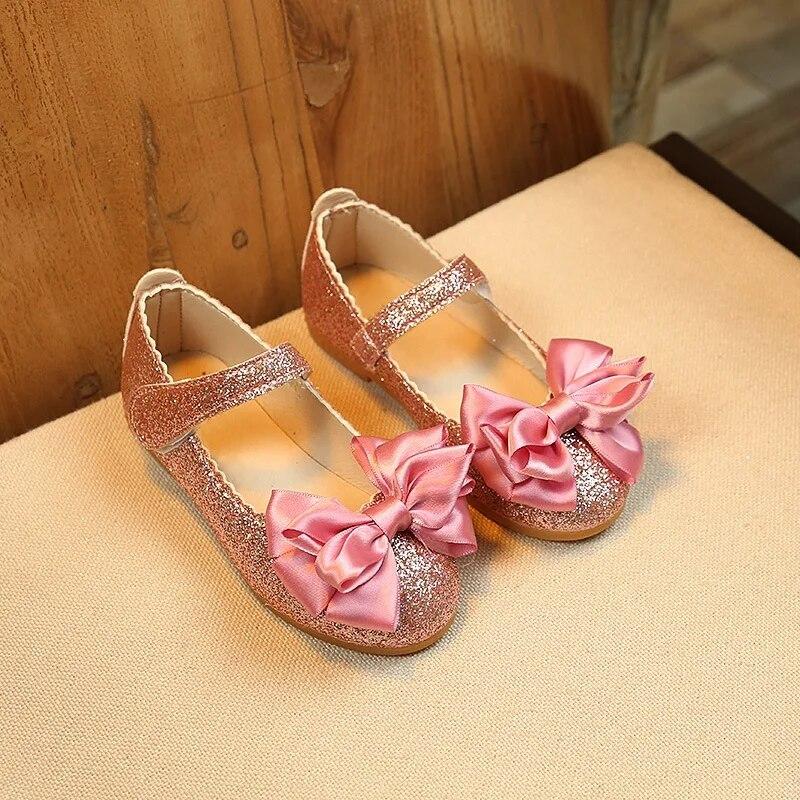 Copii Încălțăminte prințesă Fete Pantofi din piele cu fund moale Încălțăminte de performanță pentru studenți Pantofi de dans anti-alunecare, respirabili