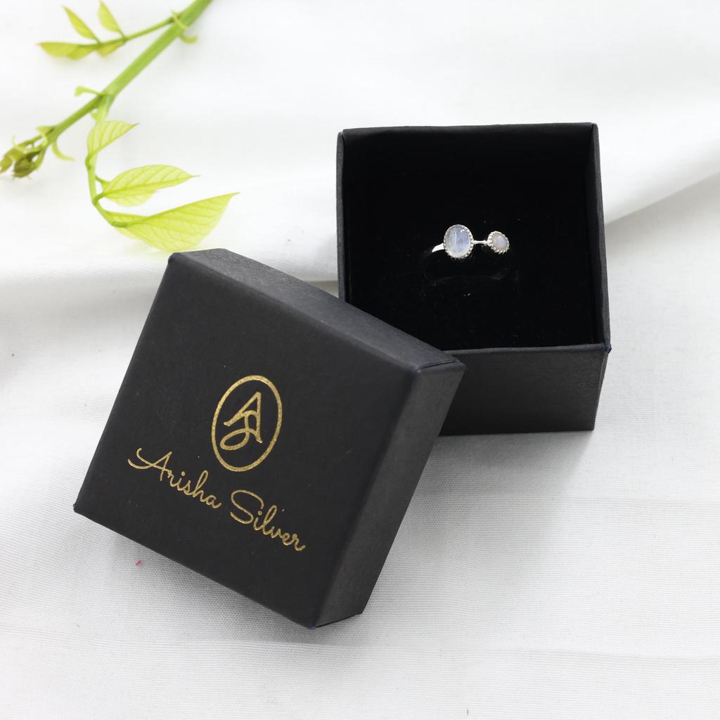 Natural Moonstone Silver Women Ring, 925 Sterling Silver Handmade Jewelry, Silver Ring, Gift For Her Ar8935